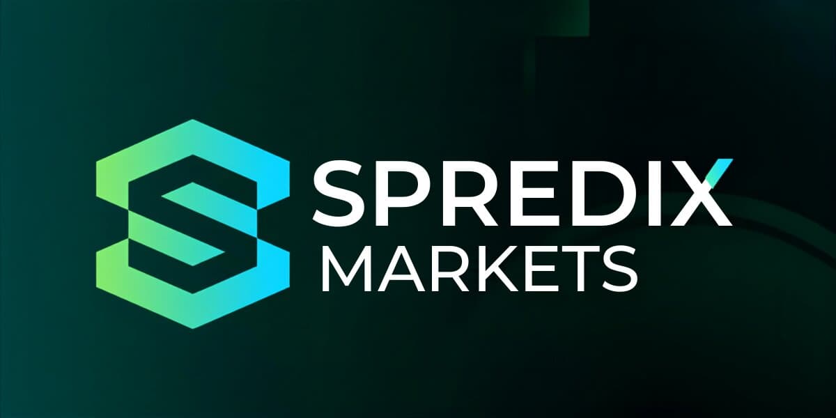 Spredix Markets logo and wordmark on a dark green background.