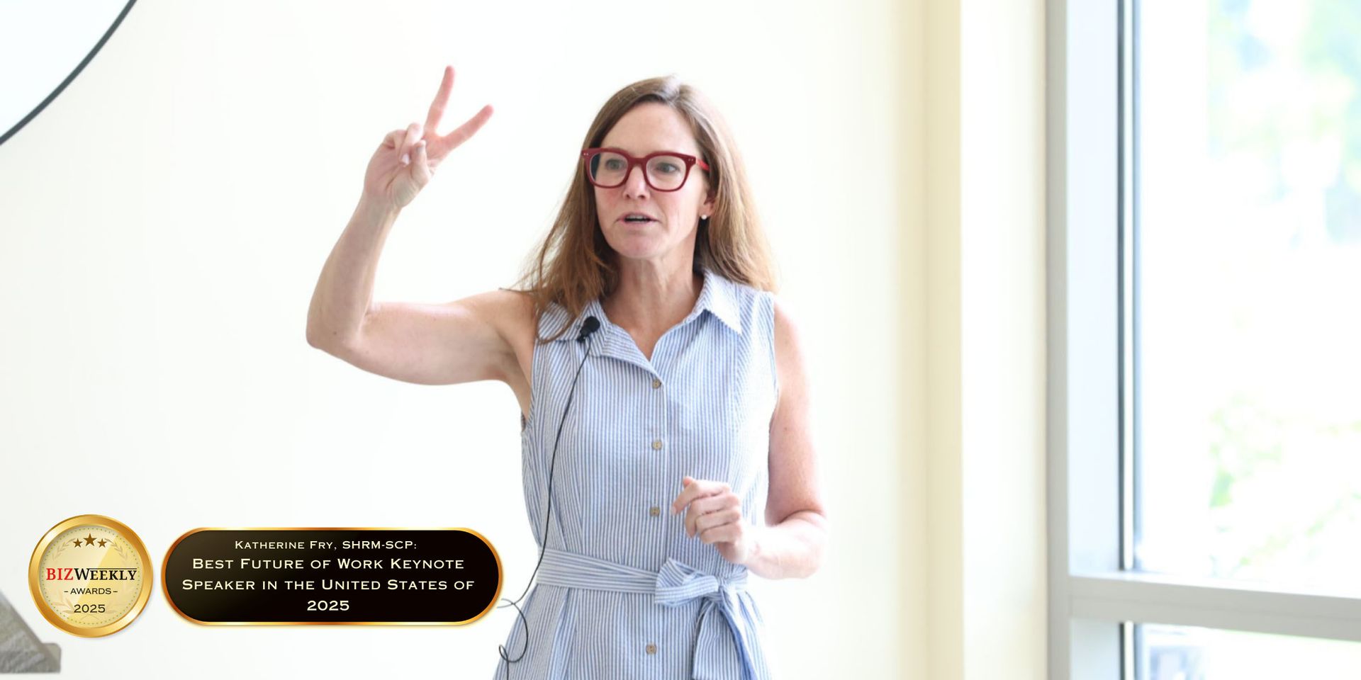 Bizweekly is proud to announce Katherine Fry, CEO and Founder of Marble Peak Consulting LLC as the recipient of the Best Future of Work Keynote Speaker in the United States of 2025 award