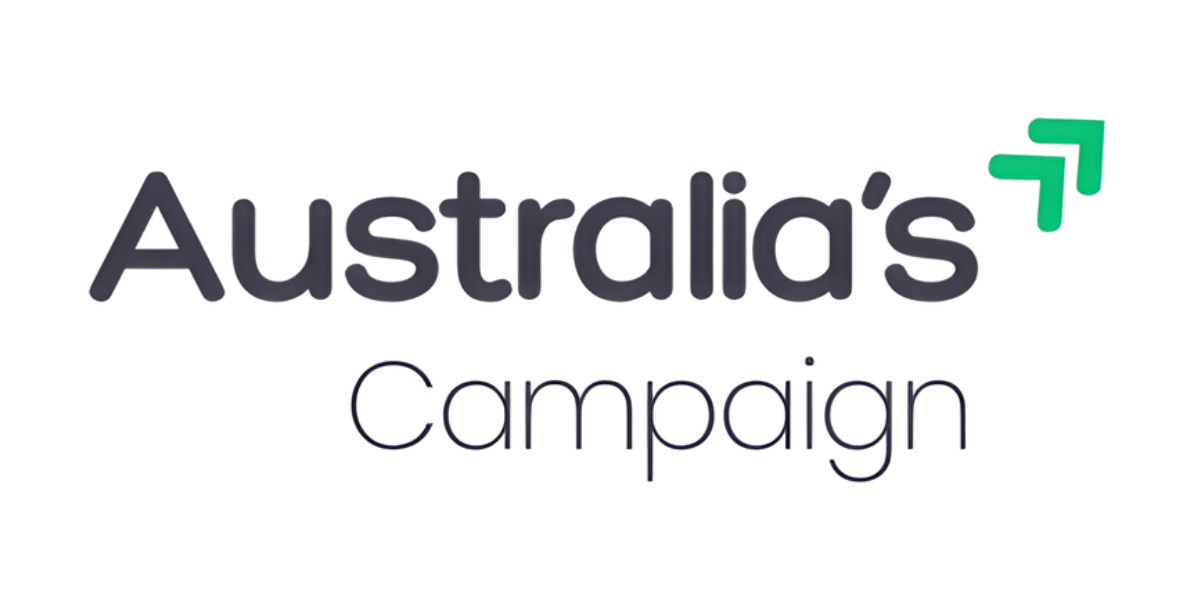 Logo of Australia’s Campaign promoting local investment, protecting Australian assets, and encouraging national ownership through collective action.