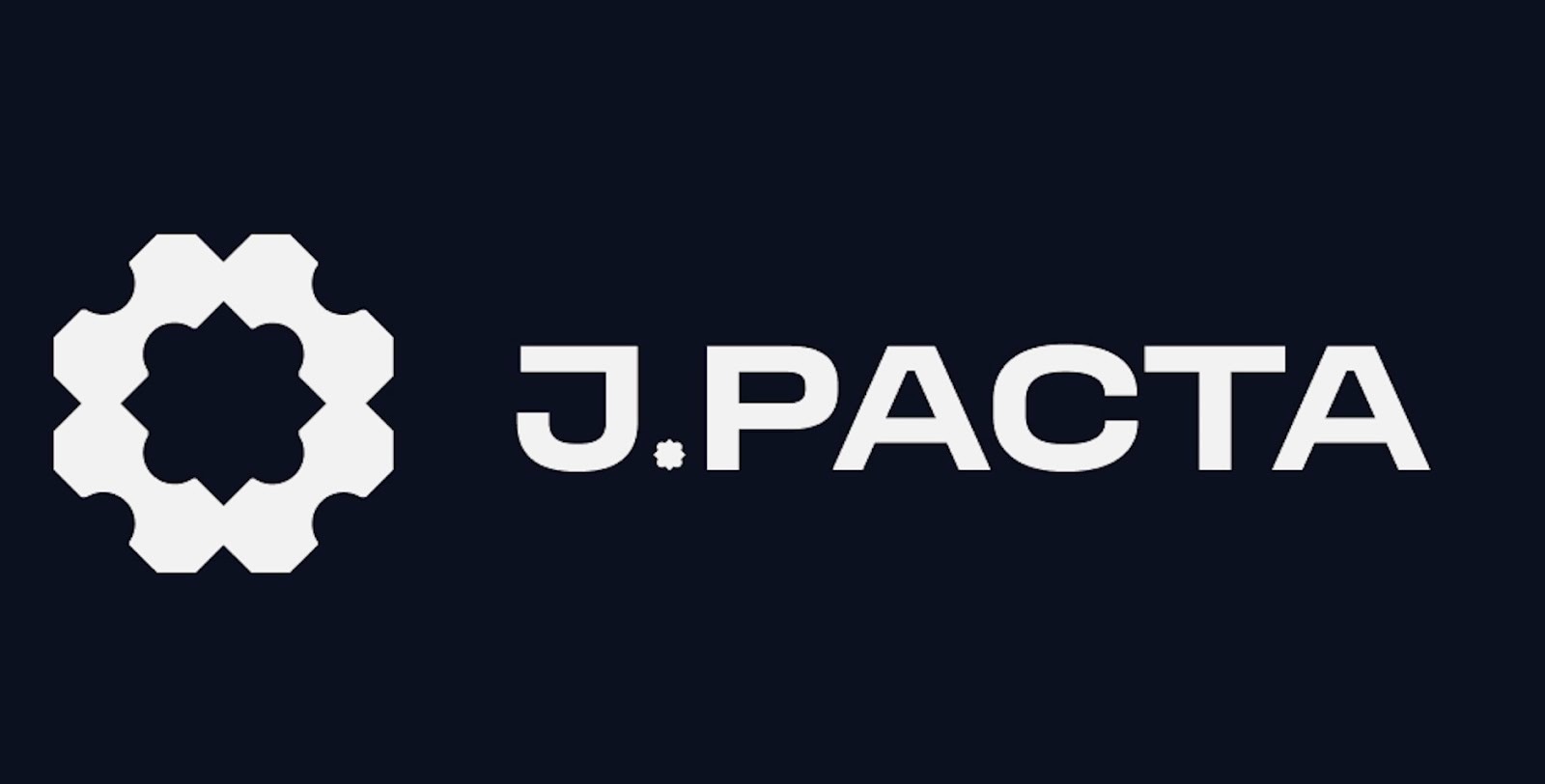 White J.PACTA logo with geometric emblem on a dark background, representing global advisory services in agribusiness, food, and energy.