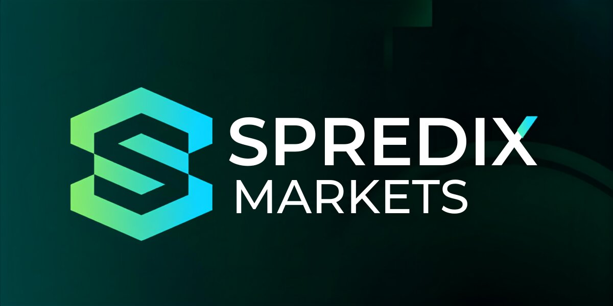 Spredix Markets logo and wordmark on a dark green background.