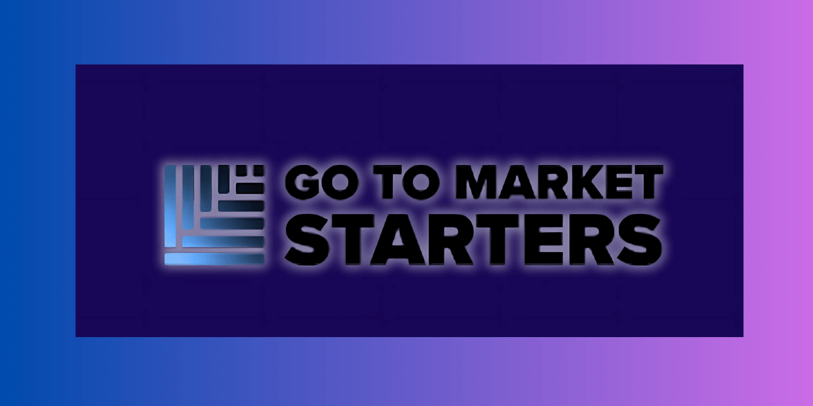 GTM Starters logo with gradient background; startup consultancy focused on data-driven go-to-market strategy and growth phases.