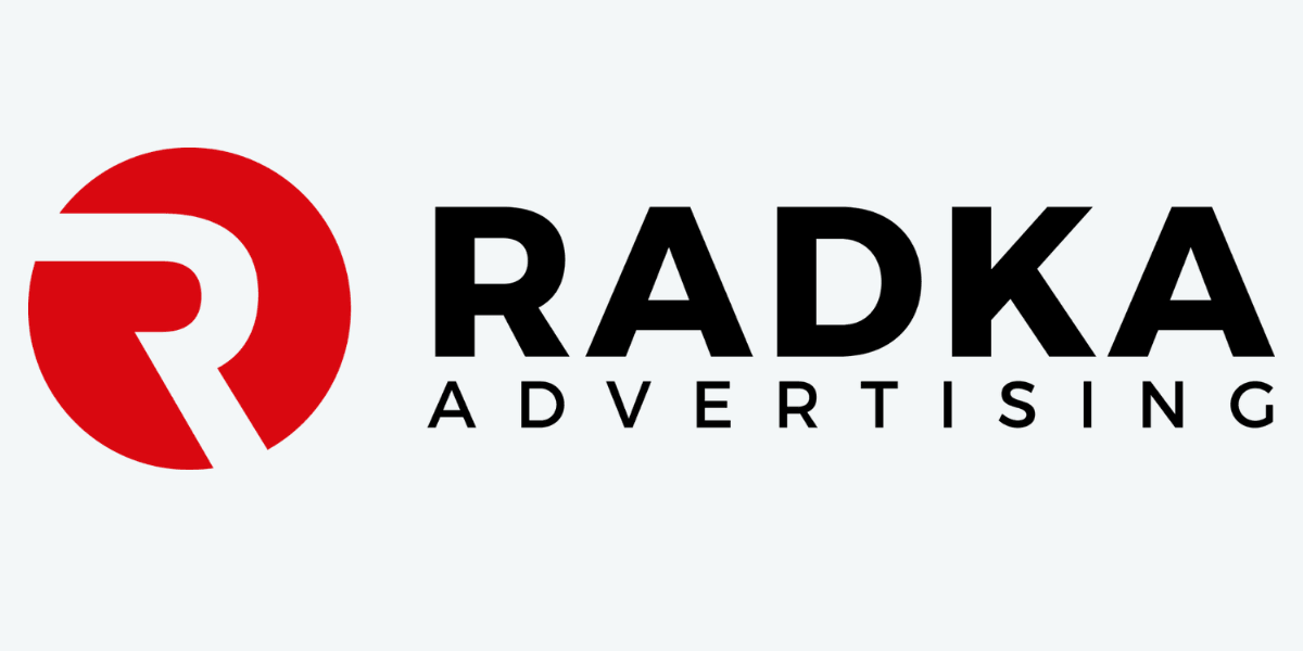 Logo Image: RADKA ADVERTISING logo with a red "R" symbol and bold text.