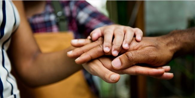 Hands shake