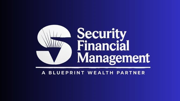 Security Financial Management logo with the tagline "A Blueprint Wealth Partner."