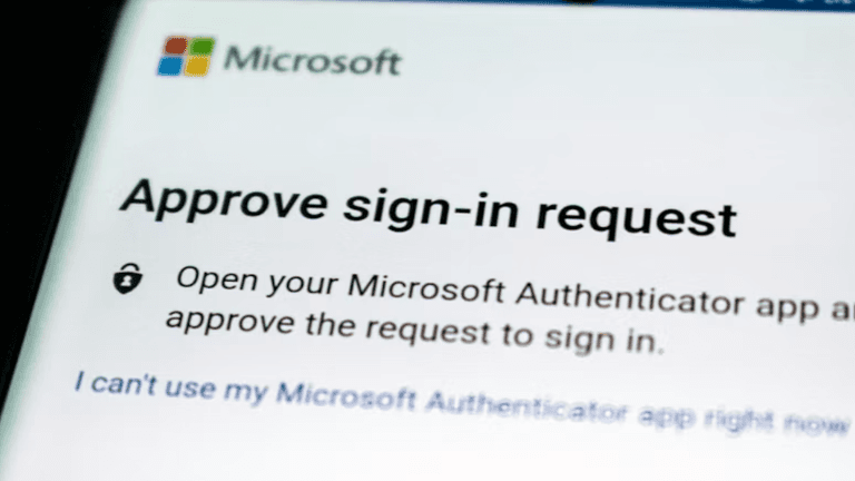 Microsoft sign-in approval screen prompting users to authenticate with the Microsoft Authenticator app.