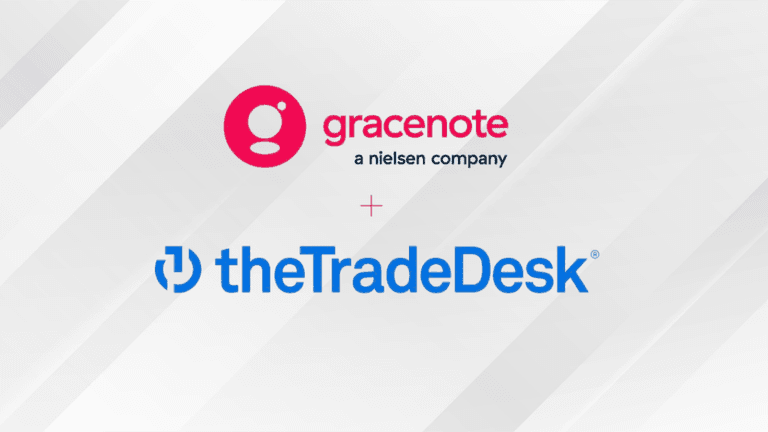 Gracenote and The Trade Desk logos displayed together on a white background.