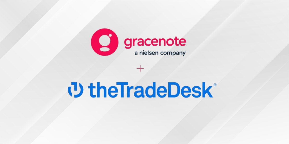 Gracenote and The Trade Desk logos displayed together on a white background.
